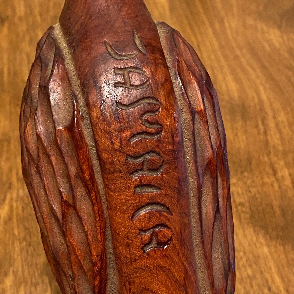 Vintage Carved Wood Bird Figure